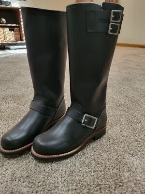 BOTAS RED WING 3350 Heritage Tall Engineer tamanho 5B couro preto (NOVO) - Imagem 1 de 3