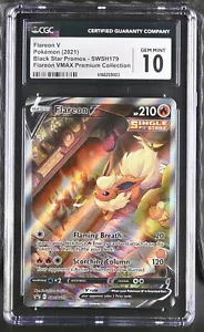 10 Flareon V - Black Star Promo - Alternate Art SWSH179 TCG CGC PSA BGS - Picture 1 of 2