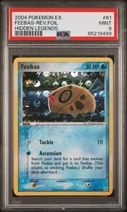 2004 | Pokémon | EX Hidden Legends | Feebas | Reverse Foil | #61 | PSA 9 | - Picture 1 of 2