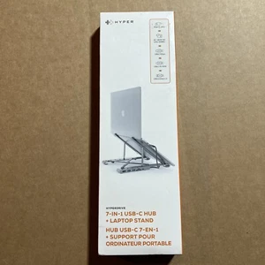 Hyper - HyperDrive 7-in-1 USB-C Hub Laptop Stand  For  - (Mac or Laptop) - Picture 1 of 2