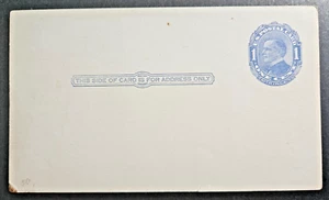 US Postal Card ScUX21, 1c blue, preprinted, Mint CV$17.50 (504C118) - Picture 1 of 2