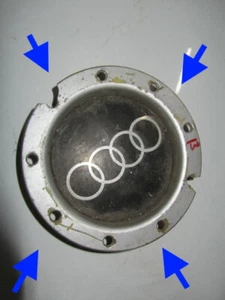 AUDI STYLE RS4 PLASTIC 18" Alloy Wheel Centre HUB Cap USED CONDITION 80k miles - Picture 1 of 10