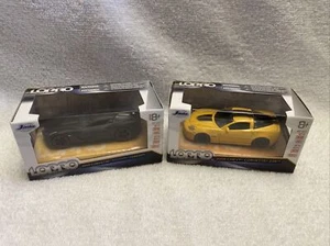 Jada LOPRO 2009 Corvette ZR1 BLACK & 2006 Yellow ZO6 1/64 Die-cast Collectibles - Picture 1 of 10