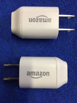 Lot 2  - Amazon Kindle A00810-01/02/03 White 5W USB AC Power Adapter Charger - Image 1 of 4