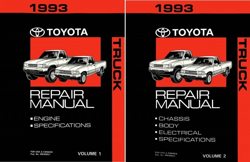 1993 Toyota Truck Shop Service Repair Manual - Image 1 of 1