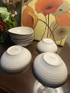 Mikasa Swirl Ombre Mocha Set Of 4 Cereal/Soup Bowl 6 3/4” (2 Sets Available) - Picture 1 of 6