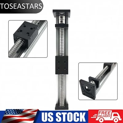 TOSEASTARS Linear Guide Motorized Sliding Table Actuator 1605 Ball Screw Module 40KG Load
