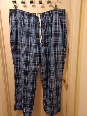 Big Man: Foundry 轻便休闲裤/PJ 裤子蓝色格子 4XLT — 第 1/4 张图片