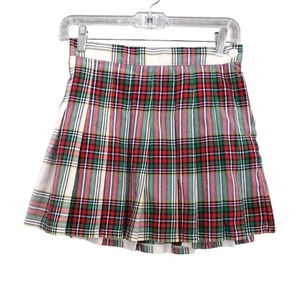 Aerie karierter Plissee Minirock rot grün weiß Gr. S Preppy Y2K Academia - Bild 1 von 10