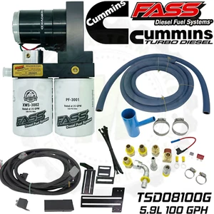 FASS Fuel Lift Pump Cummins Diesel 100GPH System Fits 1998.5-2004 Dodge Ram 5.9L - Picture 1 of 12