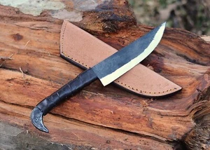 Viking Knife Raven Head Hilt with Leather Sheath - High Carbon Steel Blade AU - Picture 1 of 12