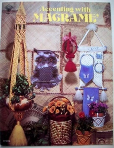 Acento con patrón Macrame búhos colgadores de ollas cestas toallas adornos - Imagen 1 de 8