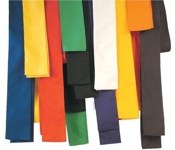 Wushu Tai Chi Kung Fu Hung Gar Poly/Cotton Sashes - All Colors - Image 1 of 1