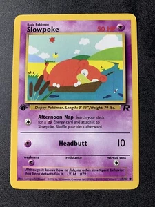 Pokemon Team Rocket 1st Edition Slowpoke 67/82 Near Mint - Picture 1 of 2