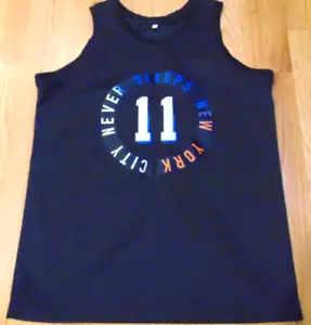 MAGLIA NERA ALTERNATIVA NBA CUSTOM NEW YORK KNICKS JALEN BRUNSON TAGLIA XL - Foto 1 di 6