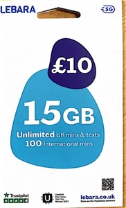 LEBARA MOBILE UK sim card, Gold VIP Number, Pick your number - Photo 1 sur 1