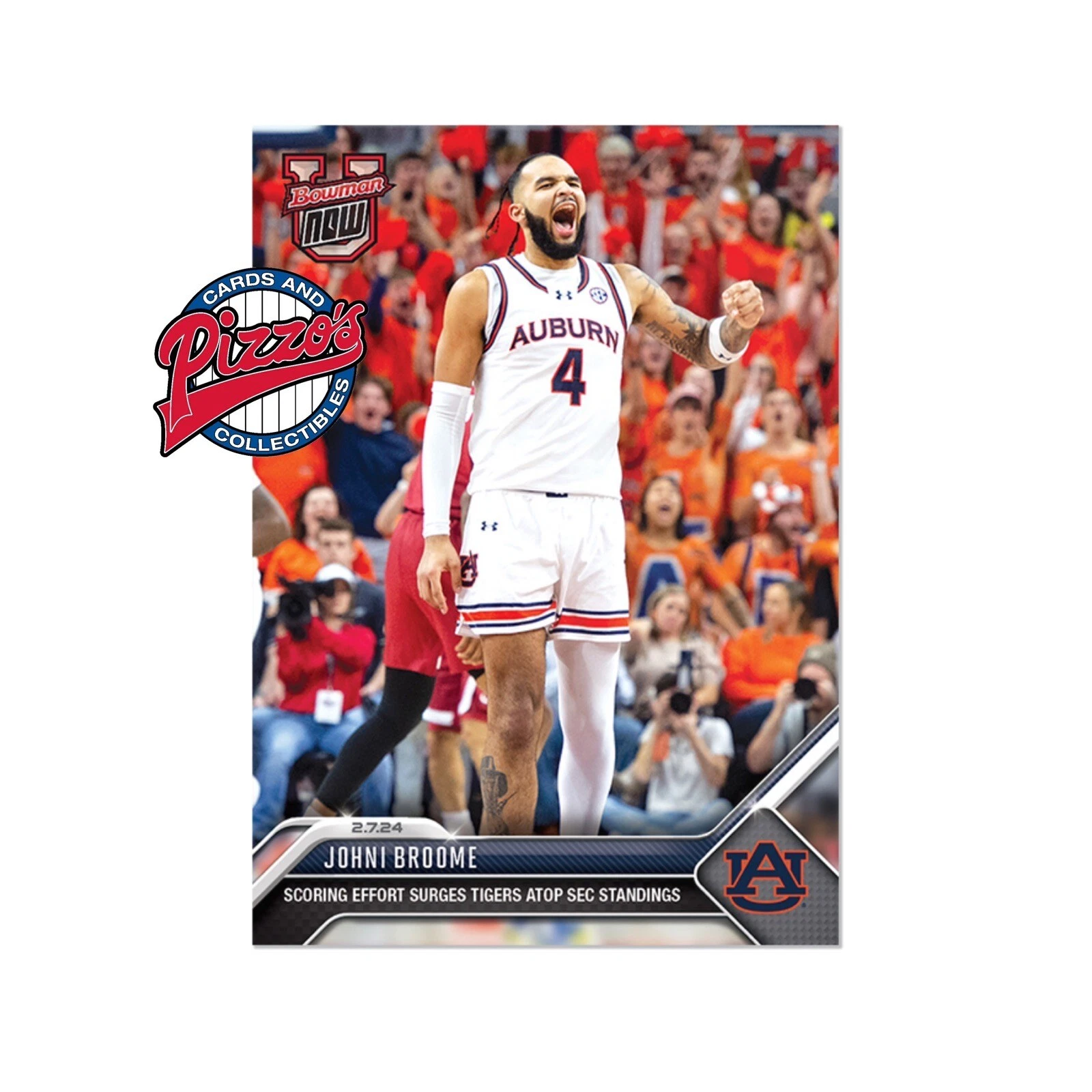 Johni Broome Auburn - 2023-24 Bowman U Now Basketball Card: 45 In Hand