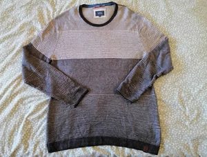 Camel Active Herren Pullover, Gr. XL, Grau, Gestreift, Baumwolle, Wolle - Picture 1 of 4