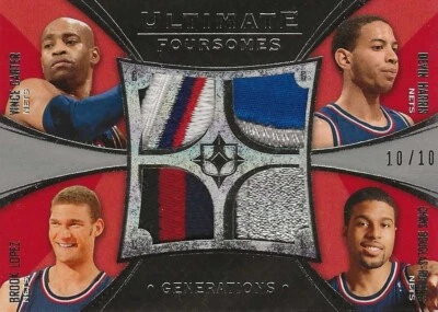 2008-09 Vince Carter Brook Lopez Devin Harris Roberts ULTIMATE FOURSOMES #10/10 - Image 1 of 2