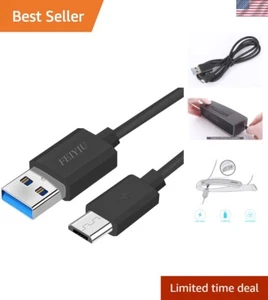 Durable 5ft Micro-USB Charging Cord for Speakers, Headphones & Data Transfer - Picture 1 of 7