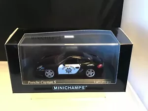 MINICHAMPS 1:43  2007 PORSCHE CAYMAN “HIGHWAY PATROL CAR”  LIMITED EDITION BOXED - Picture 1 of 12