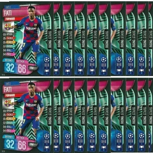JUEGO DE 20 TARJETAS DE NOVATO TOPPS MATCH ATTAX EXTRA 19/20 RISING STAR ANSU FATI - Imagen 1 de 1
