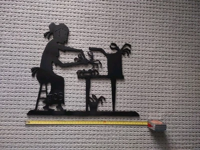 Thomas C Smoak Jr Obra de Arte del Sur Antigua Escultura de Acero Firmada Foto 1 de 3