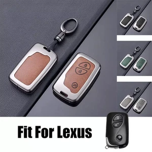1Pc Zinc Alloy Leather Car Key Fob Case Cover For Lexus CT200h ES350 IS250 RX350 - Picture 1 of 11