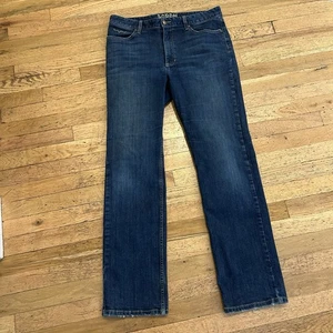 Jeans Kimes Ranch Sarah blu denim 12/32 effettivo 34x32” 11” rialzo - Foto 1 di 6