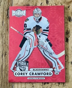 COREY CRAWFORD 2013-14 Fleer Showcase Metal Universe PMG RED # 27/75 - Picture 1 of 4