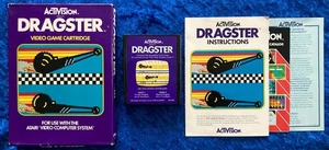 VIDEOJUEGO DRAGSTER ATARI 2600 VINTAGE con CAJA y ACTIVACIÓN MANUAL - Imagen 1 de 2