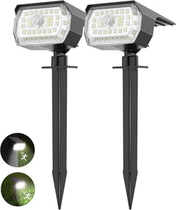 Solar Motion Sensor Lights Outdoor - 43LED 2 Pack, Cool White - Picture 1 of 7