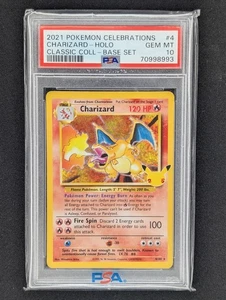 Charizard 4/102 Celebrations: Classic Collection Holo PSA 10 - Picture 1 of 2