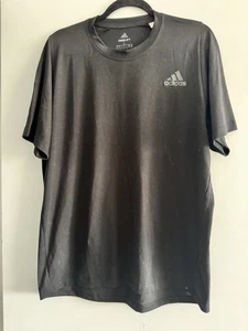 Adidas Freelift Womens Black L Short Sleeve T-Shirt Top - Picture 1 of 7