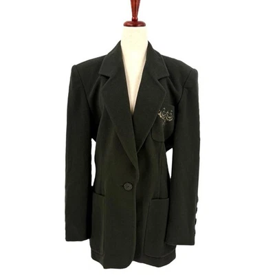 Escada by Margaretha Ley Wool Cashmere Blazer Size 38 - Image 1 of 4