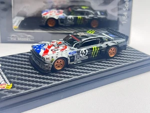 Modellino auto YM 1/64 resina Ken Block's 1965 Ford Mustang Hoonicorn 43# - Foto 1 di 9