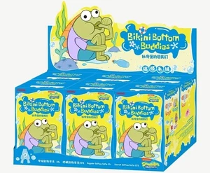 POPMart VOLLE HÜLLE mit 6 AUTHENTISCHEN SpongeBob Bikinihose Buddies skurril Plüsch - Bild 1 von 7