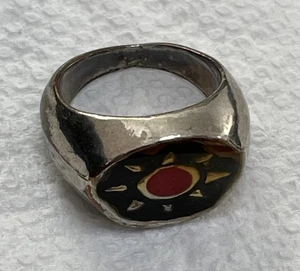ANELLO FUNKY VINTAGE UNICO anni 70 misura 6,5 - Foto 1 di 16