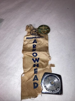 Antique Boy Scout Ribbon Minnesota Arrowhead And Pinback Button Scout Circus - Image 1 of 4