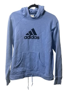 Sudadera con Capucha Hombre Adidas Mangas Largas Azul/Negro Logo Talla Mediana (1042) - Imagen 1 de 6