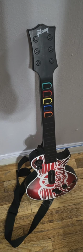 Activision Hero Aerosmith Guitar - Black/Red/White (95339)/ Xbox 360/ With Game - Image 1 of 1