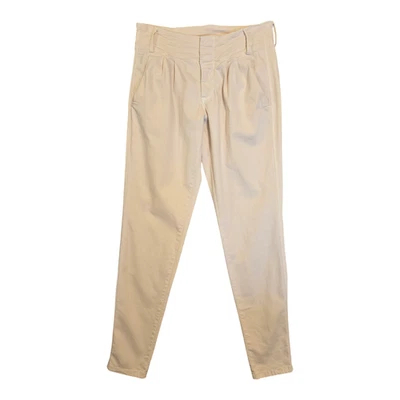 Женские джинсы Alice + Olivia Anders размер 6 бежевые плиссированные узкие со средней посадкой повседневные - Изображение 1 из 4