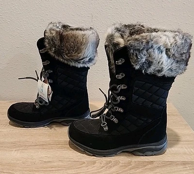 Bota de invierno Propet para mujer Peri media pantorrilla clima frío talla US 7 negra impermeable Foto 1 de 4