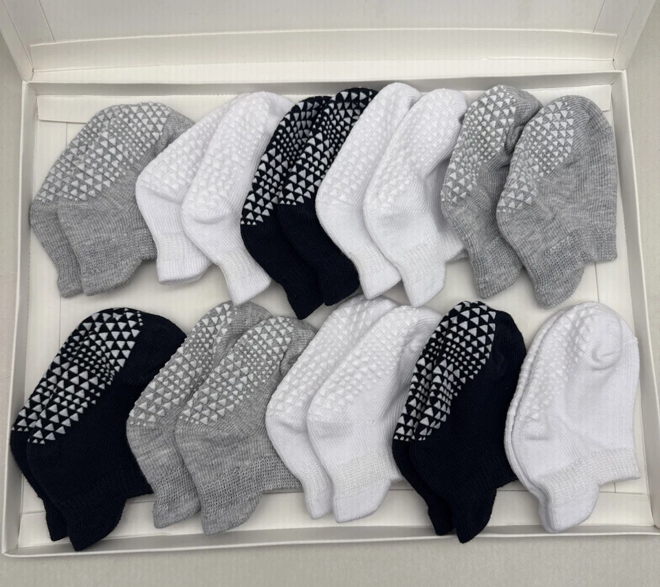Calcetines Goldbug Tiny Treads - Calcetines con empuñaduras para bebé 10 pares 3 colores *LEER... Foto 1 de 4