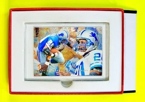 1995 Fleer Flair Preview Barry Sanders GOLD FOIL SP - Lions - HOF Foil SP - Picture 1 of 7