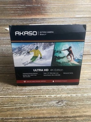 Akaso Brave 4 Ultra HD 4K Edition Action Camera Bundle! Excellent Condition! - Image 1 of 4