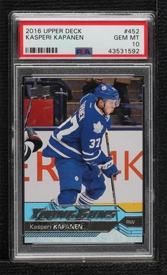 2016-17 Upper Deck Young Guns Kasperi Kapanen #452 PSA 10 GEM MT Rookie RC - Image 1 of 2