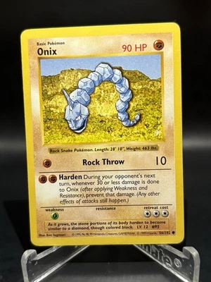 Onix - 56/102 - Base Set - Shadowless Common Card - Pokemon Card - Image 1 of 2
