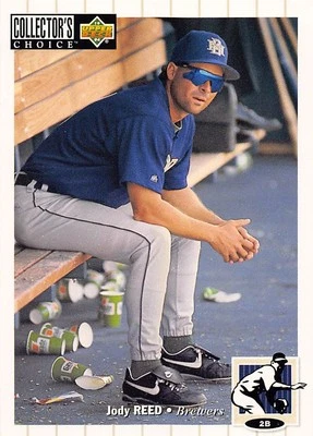 Jody Reed 1994 Collector's Choice 564 Milwaukee Brewers Baseball Card - Image 1 of 2