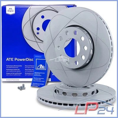 2X ATE POWER DISC DISQUE FREIN VENTILÉ AVANT Ø288 POUR AUDI A6 4A C4 4B C5 94-05 - Photo 1/4